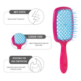 Janeke Superbrush, Fuxia W/Turquoise 86SP226 FUX