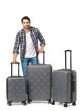 Calvin Klein INSIGINIA 2.0 Range Charcoal Grey Hard 20" Cabin Luggage