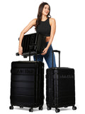 Calvin Klein RIDGE-LINE Range Pearlized Black Hard 20" Cabin Luggage