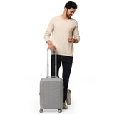 Calvin Klein WAFFLE (DTM) Range Heather Grey Hard 20" Cabin Luggage