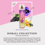 Dorall Collection Paris Romance Fragranced Body Mist For Women 236ml