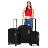 DKNY Clean Cut Range Black Hard 20" Cabin Luggage