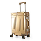 PERQUISITE ALUMINIUM Trolley Range Champine Hard 20" Cabin Luggage