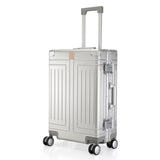 PERQUISITE ALUMINIUM Trolley Range Silver Hard 24" Medium Luggage