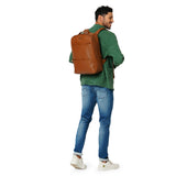 Perquisite Domino Dark Tan Backpack