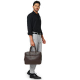 Perquisite Warren Dark Brown Laptop Briefcase