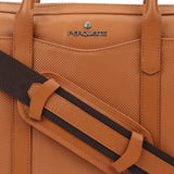 Perquisite Steve Hermes Tan Laptop Briefcase