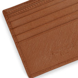 Perquisite Card Poshpocket Slim Dark Tan Men's Wallet