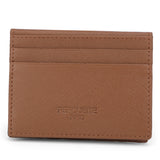 Perquisite Euro Bi-Fold Dark Tan Card Case Men's Wallet