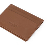 Perquisite Euro Bi-Fold Dark Tan Card Case Men's Wallet