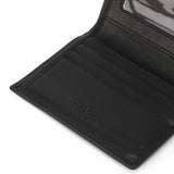 Perquisite Euro Bi-Fold Black Card Case Men's Wallet