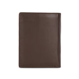 Perquisite Euro Bi-Fold Dark Brown Card Case Men's Wallet