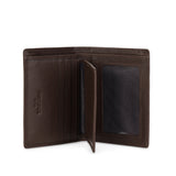 Perquisite Euro Bi-Fold Dark Brown Card Case Men's Wallet