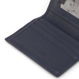 Perquisite Euro Bi-Fold Navy Card Case Men's Wallet