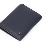 Perquisite Euro Bi-Fold Navy Card Case Men's Wallet