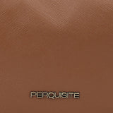 Perquisite Stephanie Dark Tan Shoulder Bag