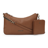 Perquisite Stephanie Dark Tan Shoulder Bag