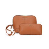 Perquisite Timeless Traveler Hermes Tan Cosmetic Bag (Set of 2)