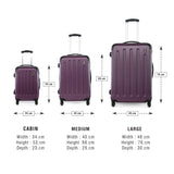 HEYS REVOLVER Purple Color Polycarbonate Material Hard Trolley