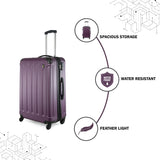 HEYS REVOLVER Purple Color Polycarbonate Material Hard Trolley