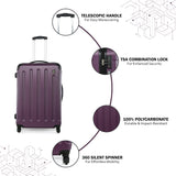 HEYS REVOLVER Purple Color Polycarbonate Material Hard Trolley