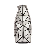 BAOMI Geometric Bucket Soft Silver Sling Bag