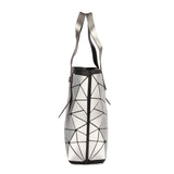 BAOMI Geometric Tote Range Silver Color Soft One Size Handbag