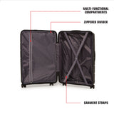 SWISSBRAND SION Range Black  &  Black Color Hard Cabin Luggage