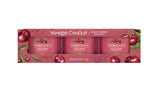 Yankee Candle Filled Votive Scented Candles - Black Cherry (Pack of 3)