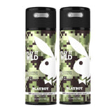 Playboy Play It Wild Men Deodorant Spray 150ml (Pack of 2)