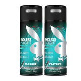 Playboy Endless Night Deodorant Spray 150ml (Pack of 2)