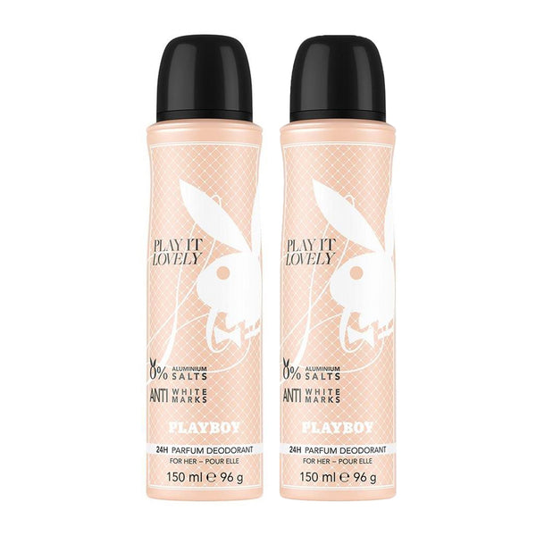 Playboy Play It Lovely Woman Deodorant Spray 150ml (Pack of 2) – Beauty  Scentiments