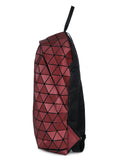 BAOMI Geometric Soft Red Backpack