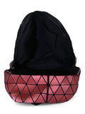 BAOMI Geometric Soft Red Backpack