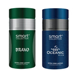 Smart Collection Bravo 250ml + Oceanic Blue 250ml Deo Combo Set For Men