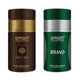 Smart Collection French Oud 250ml + Bravo 250ml Deo Combo Set For Men