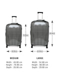 RONCATO WE ARE GLAM Range Nero & Platino Color Hard Large Luggage