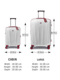 RONCATO WE ARE GLAM Range Rosso & Bianco Color Hard Large Luggage