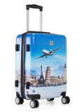 Baomi 632 Printed Blue Hard Trolley