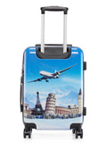 Baomi 632 Printed Blue Hard Trolley