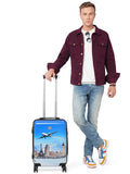 Baomi 632 Printed Blue Hard Trolley