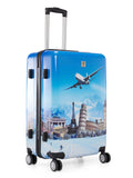 Baomi 632 Printed Blue Hard Trolley