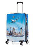 Baomi 632 Printed Blue Hard Trolley