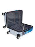 Baomi 632 Printed Blue Hard Trolley