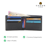 CROSS PHEONIX SLIM WALLET+CARD CASE- Black