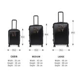 DKNY SEDUCTION Range Black Color Hard  Luggage