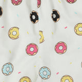 CASA DE NEENEE Donut Lilac round neck half sleeves shorts set, 8-10 Yrs