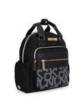 DKNY AFTER HOURS Black Logo Print Color 50D Polyster Material Soft Backpack