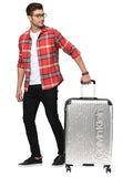 Calvin Klein SNAKE RIDGE Range Silver Color Hard Luggage