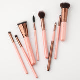 Luxie Complete Face Brush Set - Rose Gold